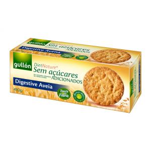 GULLON Бисквити Дайджестив Овесени Ядки без Добавена Захар 410 г.