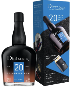 Ром Dictador 20 Years Old 700ml 40% с портфейл