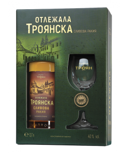 ТРОЯНСКА ОТЛЕЖАЛА СЛИВОВА РАКИЯ С ЕДНА ЧАША 700 мл