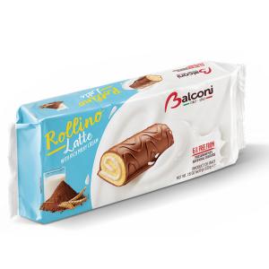 Балкони Ролино Лате с млечен крем и шоколадова глазура , 6 х 37гр