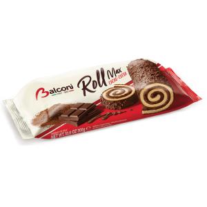 Балкони суис-руло Рол Макс с какаов крем и шоколадова глазура , 300г