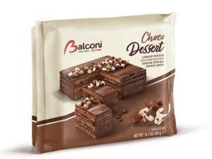 Балкони торта Шоко десерт с каков блат, шоколадов крем и парченца шоколад, 400гр