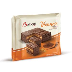 Балкони торта Виенска със сладко от кайсии и какаов крем, 400гр