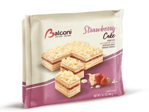 Балкони торта Ягода с крем-йогурт и бял шоколад, 400гр