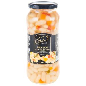 Chef is бял боб със зеленчуци, сварени - 540 гр