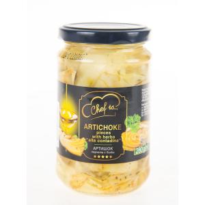 Артишок на парчета с билки буркан 280г