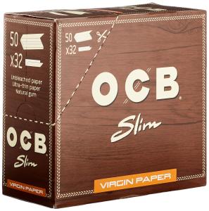 Хартийки за цигари OCB Virgin King Size Slim Unbleached - 50бр.
