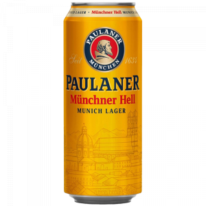 Бира Пауланер Мюнхенер лагер 4.9% КЕН, 0.5 л