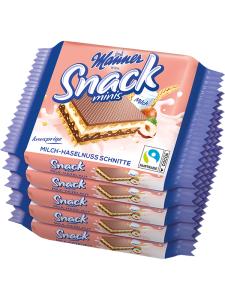 Манер Минис милк снак лешник, 5x25 гр.