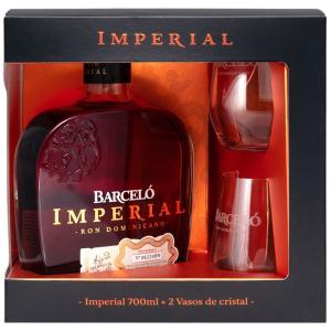 Ром Barcelo Imperial 10 год. 700мл. с 2 Чаши