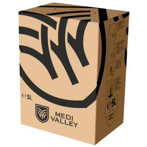 Червено вино Меди Вали Каберне, Мерло, Рубин бег-ин-бокс, 5 л