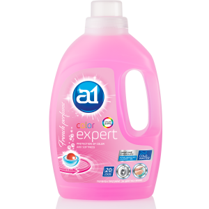 A1 течен перилен препарат за цветно пране, 1.5л, 20пр