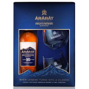 Бренди Арарат Ахтамар 10YO/ArArAt Akhtamar 10 YO + 2 Чаши