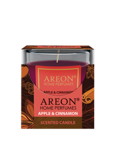 Ароматна свещ AREON Ябълка и Канела 120г