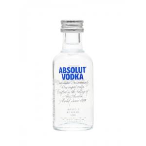 Шведска Водка Абсолют/Absolut син 0,05 л. миниатюра