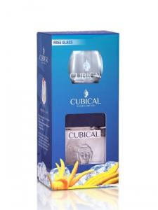 Примиъм Лондон Драй Джин Кюбикъл/Cubical 0,70л. с чаша