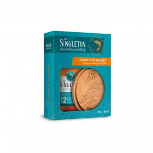 Спейсайд Сингъл Малц Скоч уиски Сингълтън/Singleton 12г 0.70л. с дървена дъска