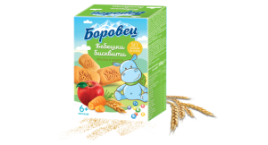 Бебешки бисквити "Боровец" Ябълка и Морков с витамини и минерали 100гр.