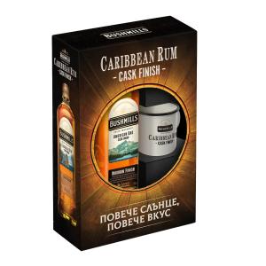 ИРЛАНДСКО УИСКИ Бушмилс/BUSHMILLS Ром Каск Финиш с чаша 700 мл.