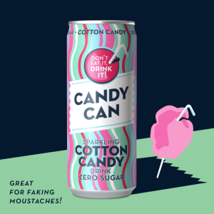 12бр. х 330мл. Candy Can ЗАХАРЕН ПАМУК