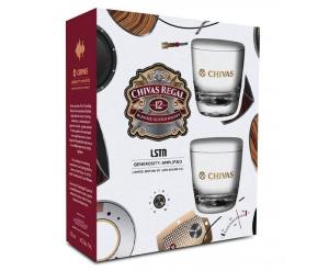 Шотландско уиски Чивас Регал/Chivas Regal 12YO + 2 Чаши 0.700л