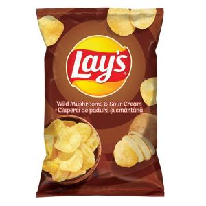 LAYS ЧИПС 140ГР ГЪБИ И СМЕТАНА