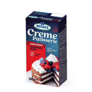 Creme Patisserie Сладкарски крем за разбиване на растителна основа, подсладен, UHT, с 25% масленост, 500 мл