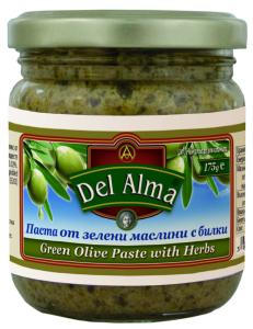 DEL ALMA ПАСТА ОТ ЗЕЛЕНИ МАСЛИНИ И БИЛКИ 175гр