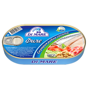 Скумрия филе рибна салата 180 гр.