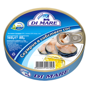 Скумрия в собствен сос 160 гр.