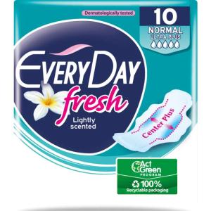 Everyday Fresh Normal Ultra Plus Дамски превръзки с крилца 10 бр