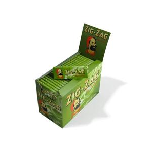 Листчета Zig Zag зелени за свиване на цигари 100БР.