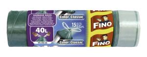 FINO ТОРБИ ЗА СМЕТ С ЦВЕТНИ ДРЪЖКИ (15 БР. Х 40 Л)