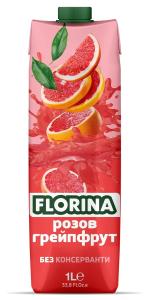 FLORINA СОК РОЗОВ ГРЕЙПФРУТ 48% (1 Л)