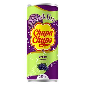 ГАЗИРАНА НАПИТКА CHUPA CHUPS ГРОЗДЕ 250МЛ.