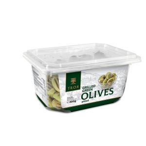 ТРОЯ МАСЛИНИ НА ГРИЛ С ЧЕСЪН И СУШЕНИ ДОМАТИ 400гр
