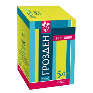 ГРОЗДЕН 5Л БЯЛО ВИНО