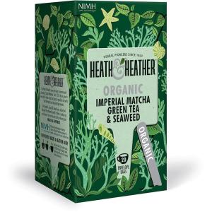 ЛЮБИМИ HEATH & HEATHER БИО ЧАЙ МАТЧА, ЗЕЛЕН ЧАЙ И ВОДОРАСЛИ, 20 БР. (40 Г)