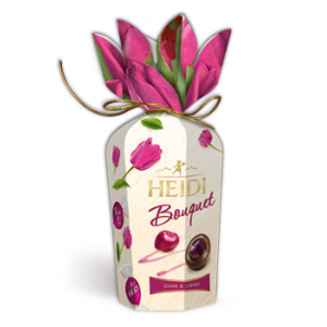 HEIDI шоколадови бонбони букет череша