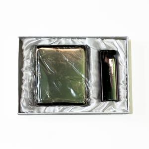 КОМПЛЕКТ ТАБАКЕРА+ЗАПАЛКА ГРАФИТ