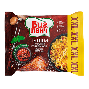 ИНСТАНТНИ НУДЪЛИ БИГ ЛАНЧ XXL ГОВЕЖДО И ГЪБИ 100ГР