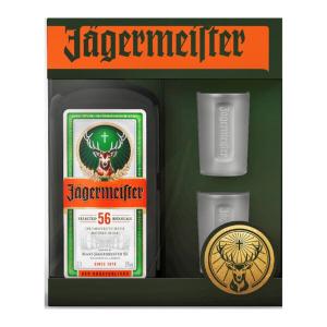 Йегермайстер + 2 Шот Чаши / Jagermeister Glass Set 0.7 л.