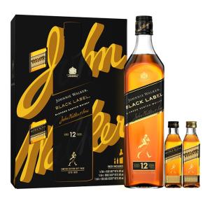 Шотландско уиски  JOHNNIE WALKER/ДЖОНИ УОКЪР BLACK LABEL 0.7 С JWGL 0.05 И JWDB 0.05