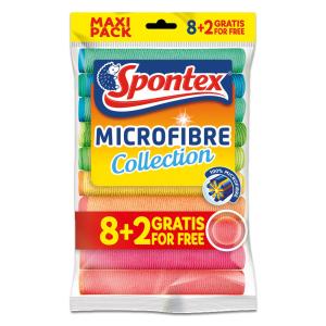 Микрофибърни кърпи SPONTEX 8+2