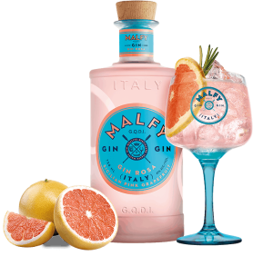 Джин Malfy Gin Rosa 700ml. С чаша