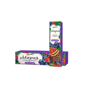 Тунквани бисквити "Мария" с пълнеж от горски плод - 200гр.