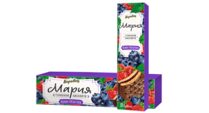 Тунквани бисквити "Мария" с пълнеж от горски плод - 200гр.