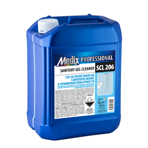 Medix professional гел за почистване на санитарен фаянс и хромирани повърхности - 5л. SCL 206