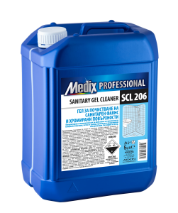Medix professional гел за почистване на санитарен фаянс и хромирани повърхности - 5л. SCL 206
