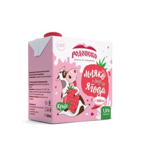 РОДОПСКО МЛЯКО С ВКУС НА ЯГОДА 1,5% 500мл